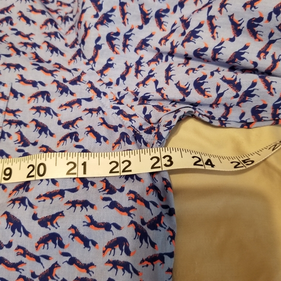 Charleston Threads Cotton All Over Fox Print Preppy Button Down LS Shirt - Picture 10 of 11